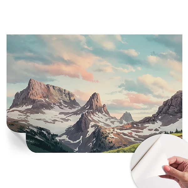 Tapet fotografic autoadeziv cu panoramă montană
