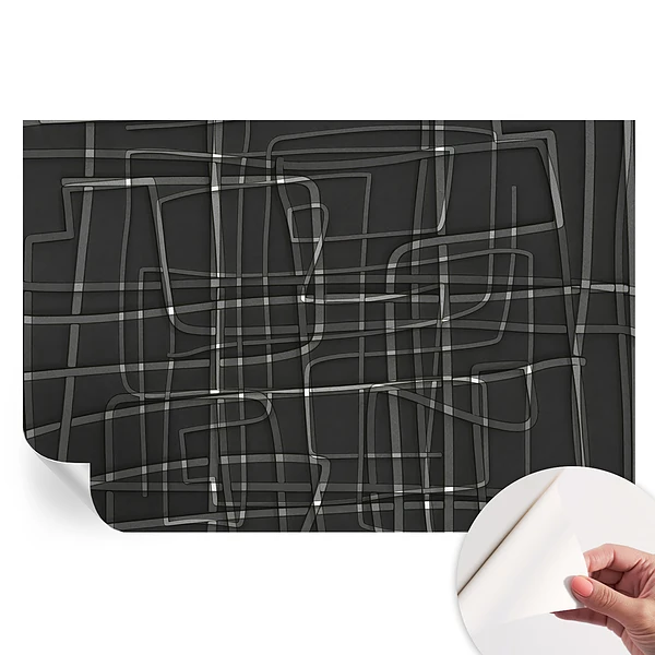 Tapet fotografic autoadeziv cu linii abstracte