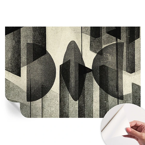 Tapet fotografic autoadeziv cu forme geometrice