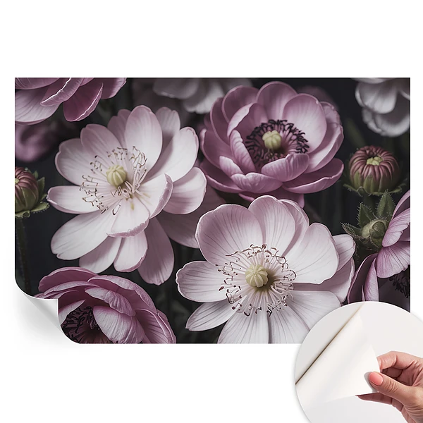 Fototapet autoadeziv pentru dormitor Eleganță florală