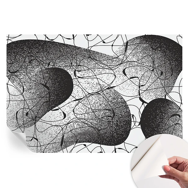 Fototapet autoadeziv pentru dormitor cu model abstract