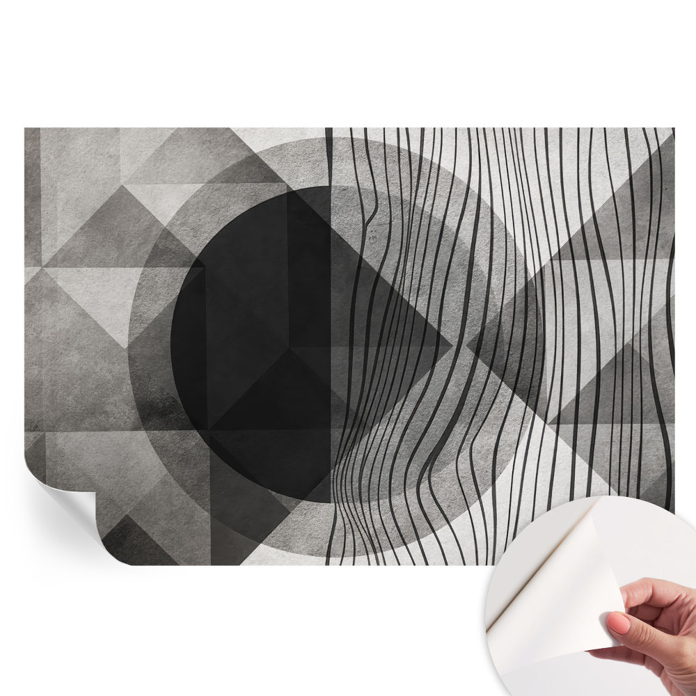 Fototapet modern pentru sufragerie Forme abstracte