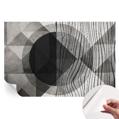 Fototapet modern pentru sufragerie Forme abstracte