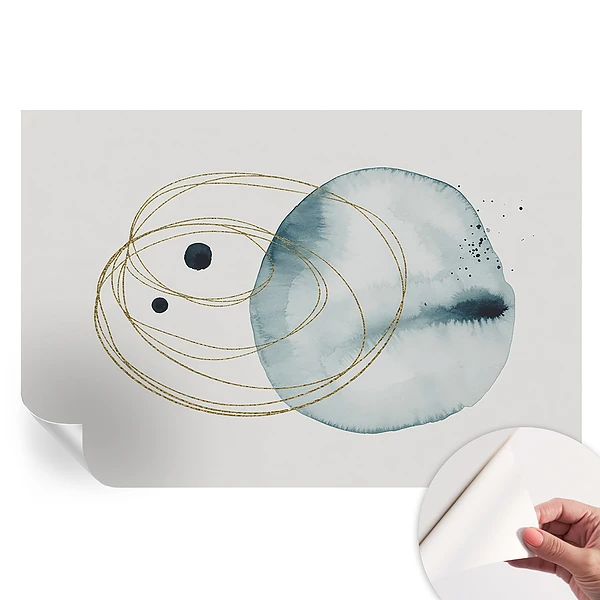 Fototapet autoadeziv pentru dormitor cu design abstract