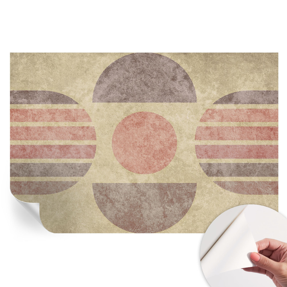 Fototapet modern pentru sufragerie Forme geometrice