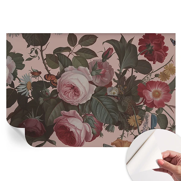 Tapet fotografic autoadeziv Eleganță florală