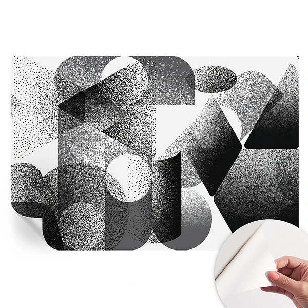 Tapet fotografic autoadeziv cu forme geometrice