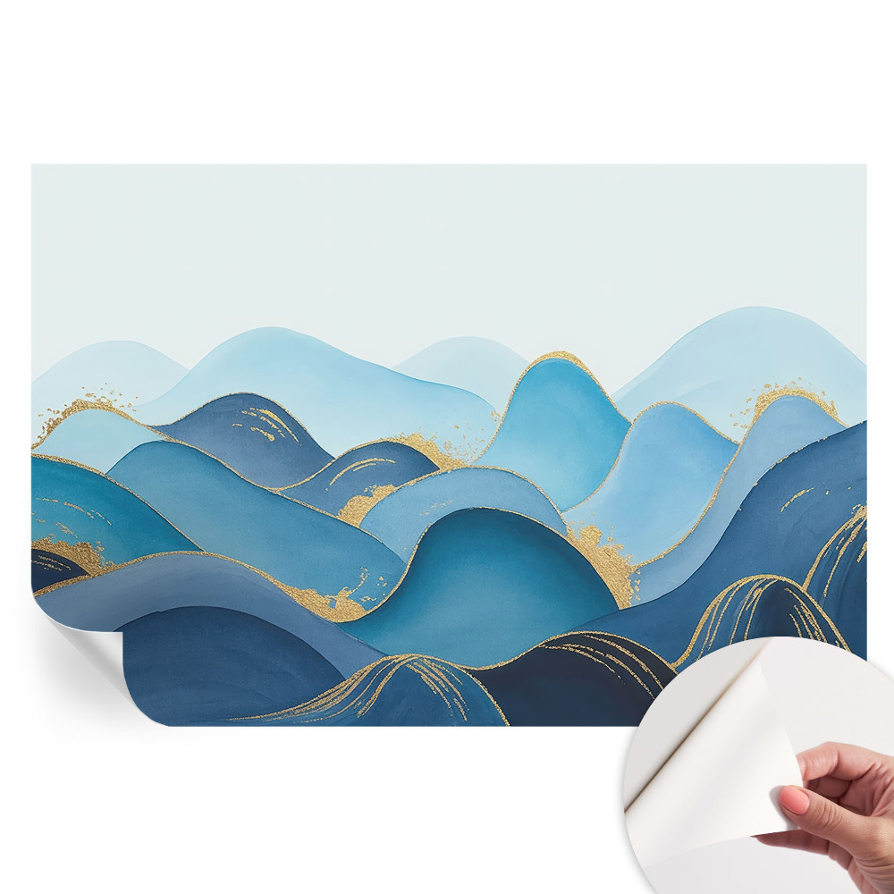 Tapet autoadeziv pentru camera de zi Peisaj ondulat