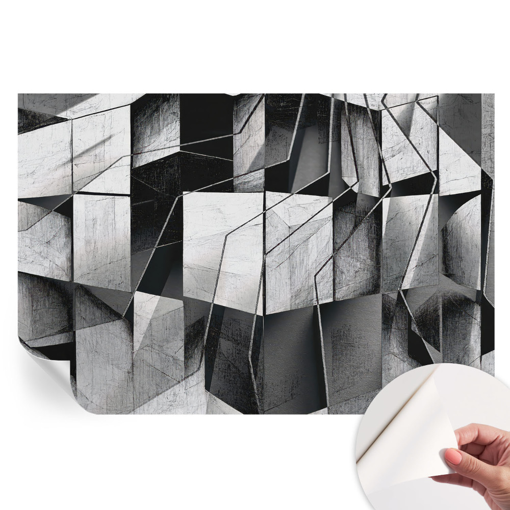 Fototapet modern pentru sufragerie Abstracție geometrică