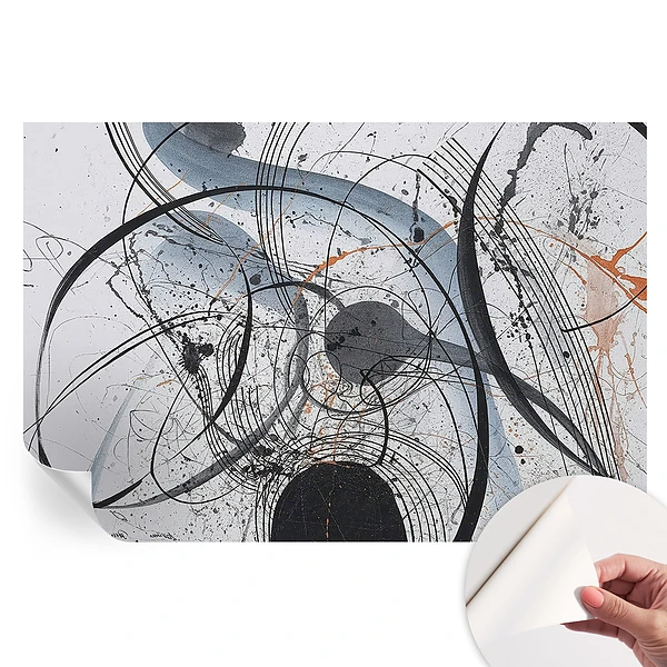 Fototapet modern pentru sufragerie Abstracție expresivă