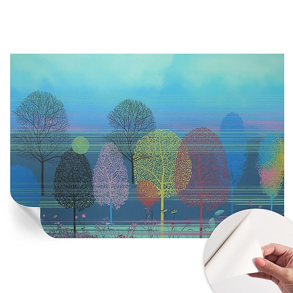 Fototapet modern Armonie colorată pentru sufragerie