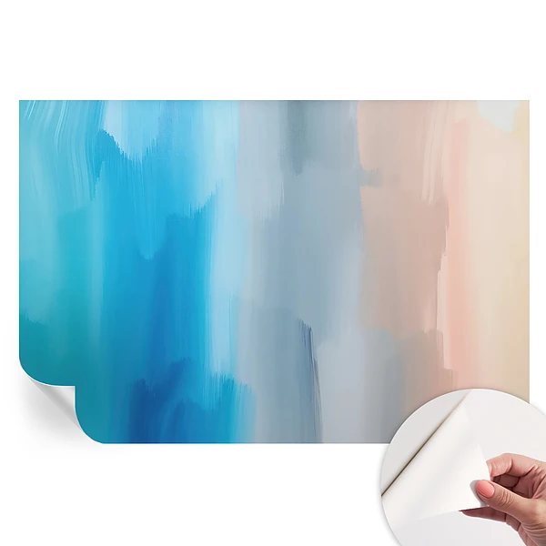 Fototapet autoadeziv pentru dormitor cu model abstract colorat