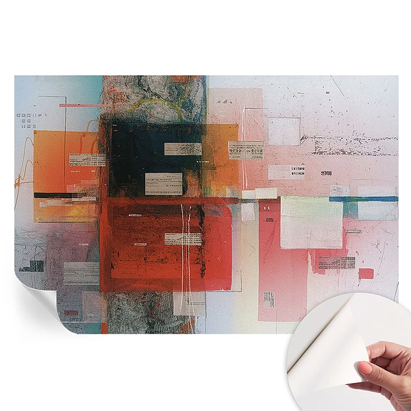 Fototapet modern pentru sufragerie cu compoziție abstractă