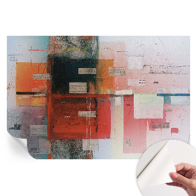 Fototapet modern pentru sufragerie cu compoziție abstractă
