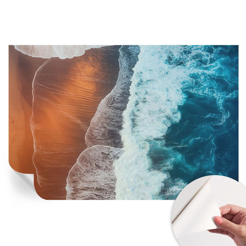 Tapet autoadeziv pentru camera de zi Simbioza marină