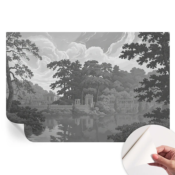 Fototapet modern cu peisaj natural pentru sufragerie