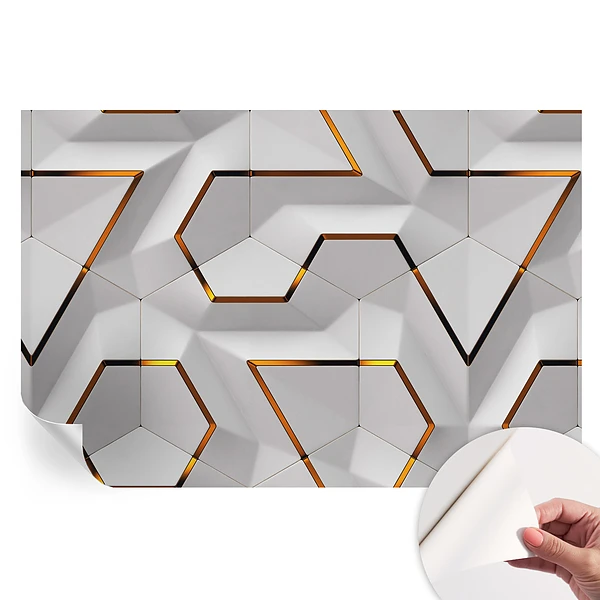 Fototapet autoadeziv cu model geometric modern