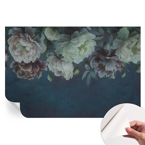 Tapet autoadeziv pentru camera de zi Eleganță florală