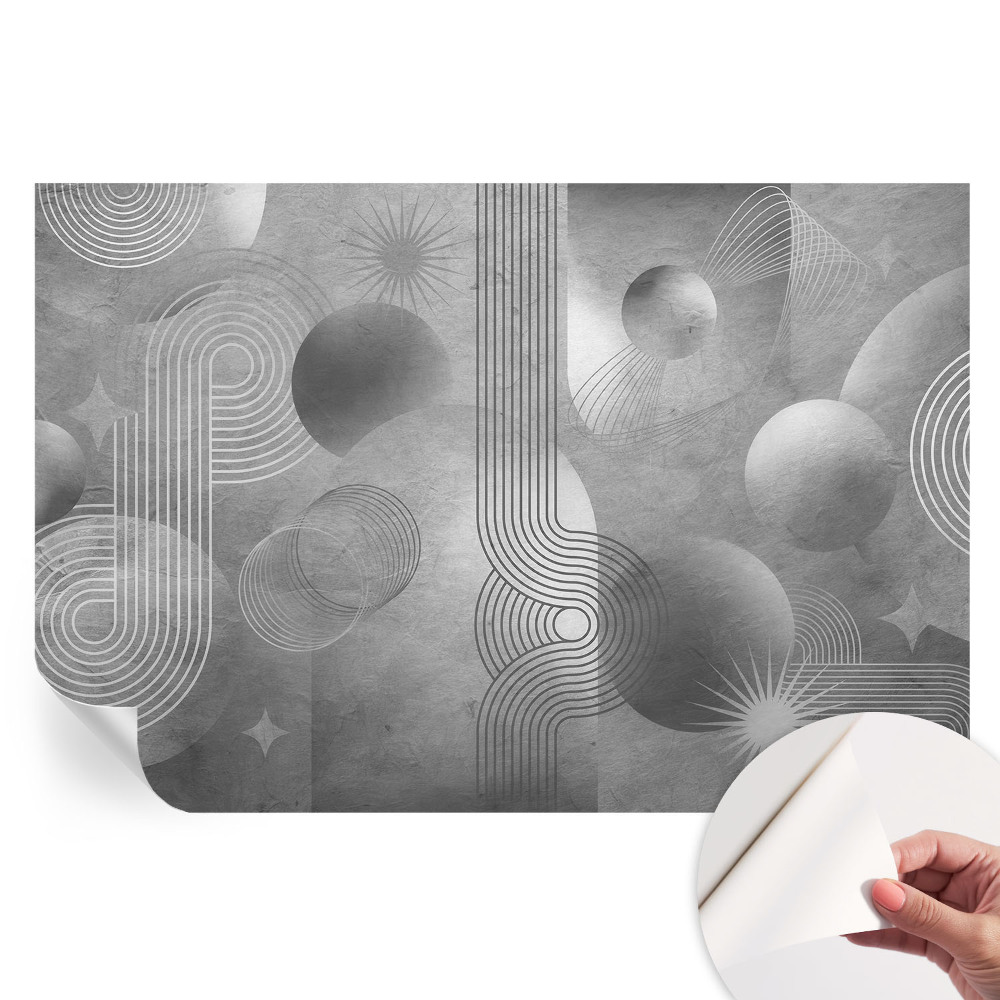 Fototapet modern pentru sufragerie cu model abstract elegant