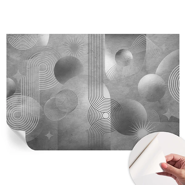 Fototapet modern pentru sufragerie cu model abstract elegant