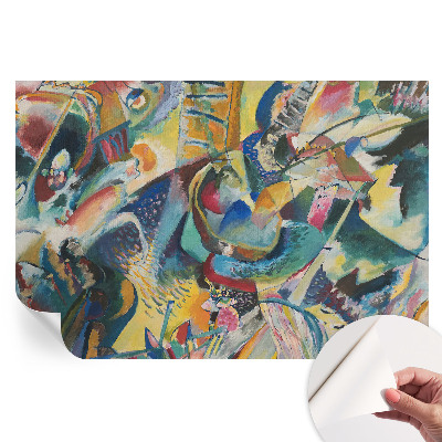 Fototapet modern pentru sufragerie Rezumat colorat
