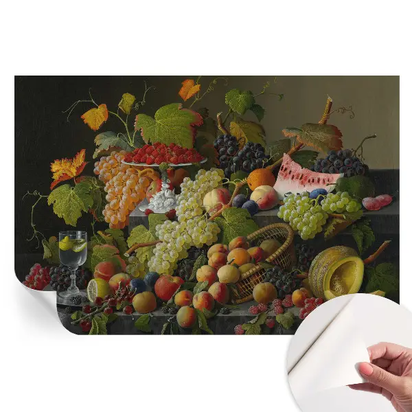 Fototapet autoadeziv pentru dormitor Compoziția fructelor