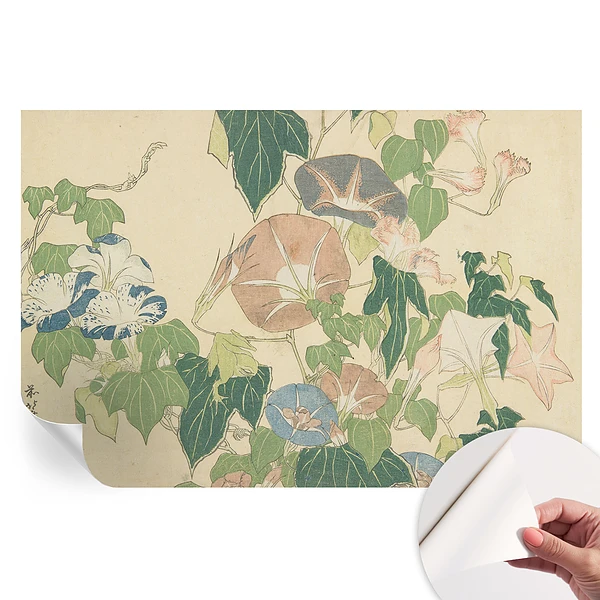 Fototapet modern pentru sufragerie cu design floral elegant