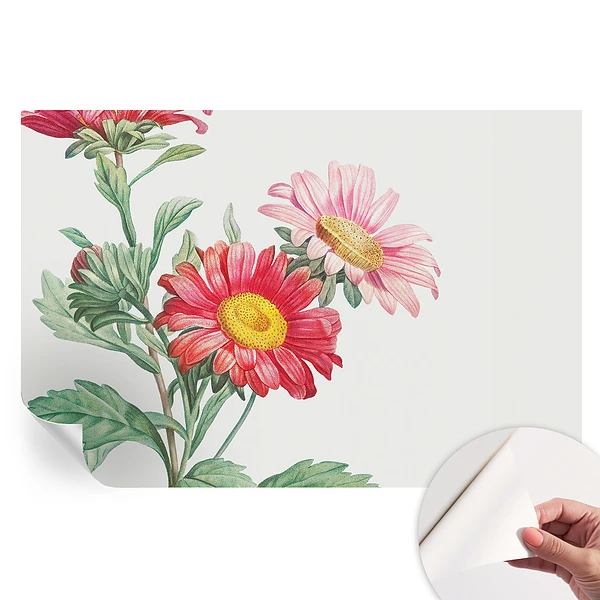 Tapet fotografic autoadeziv cu flori delicate