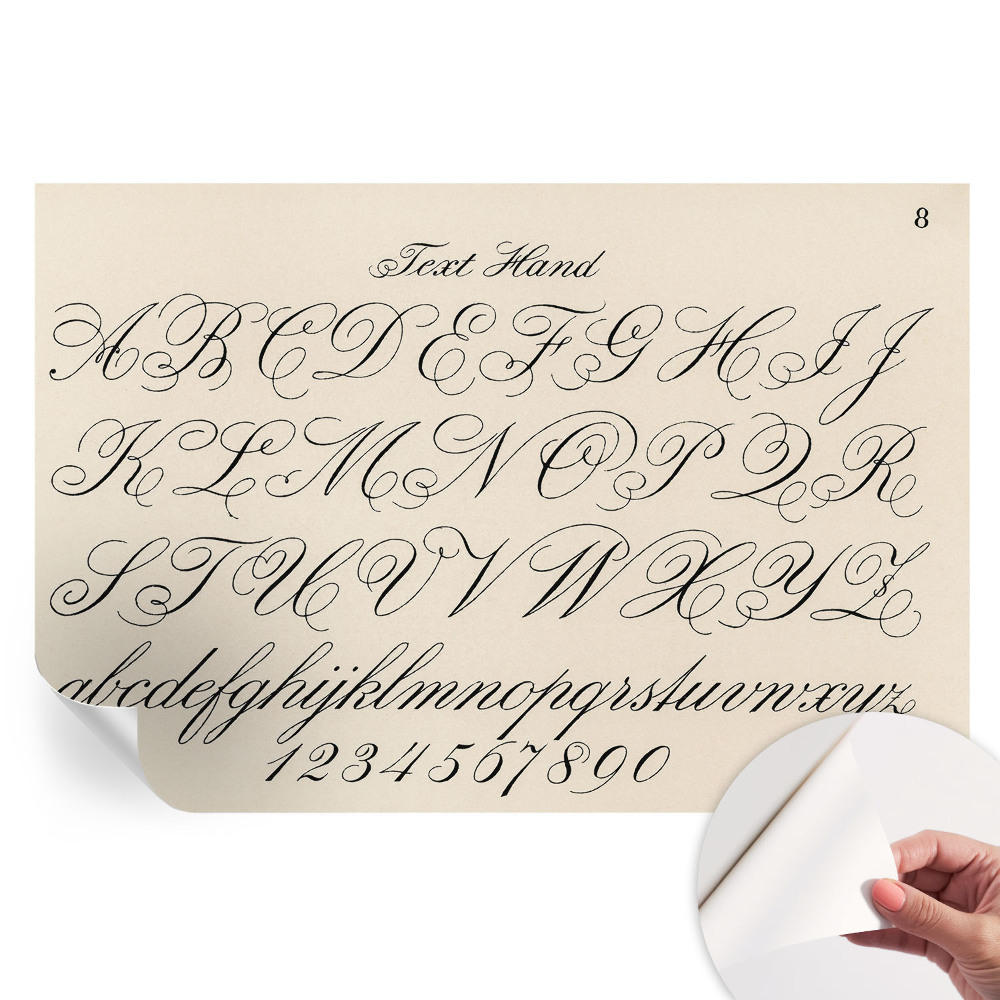 Fototapet modern pentru sufragerie Scrierea caligrafică