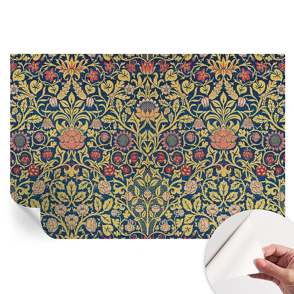 Tapet autoadeziv pentru living cu model floral