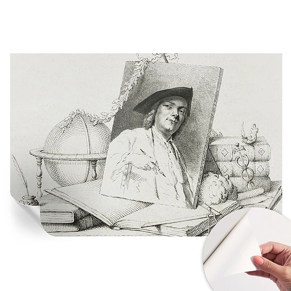 Fototapet autoadeziv pentru dormitor cu portret artistic
