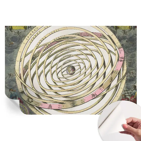 Tapet autoadeziv pentru sufragerie Spirală cosmică