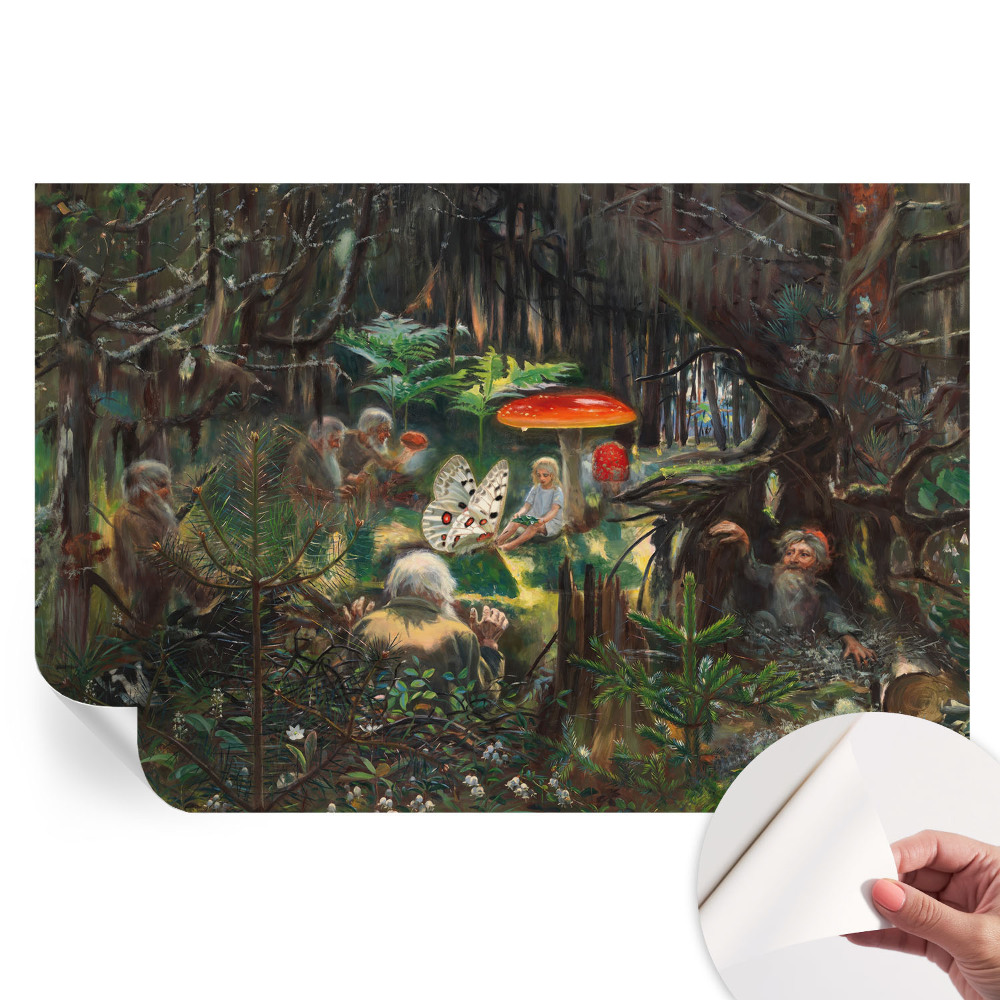 Fototapet modern pentru sufragerie Pădurea de basm