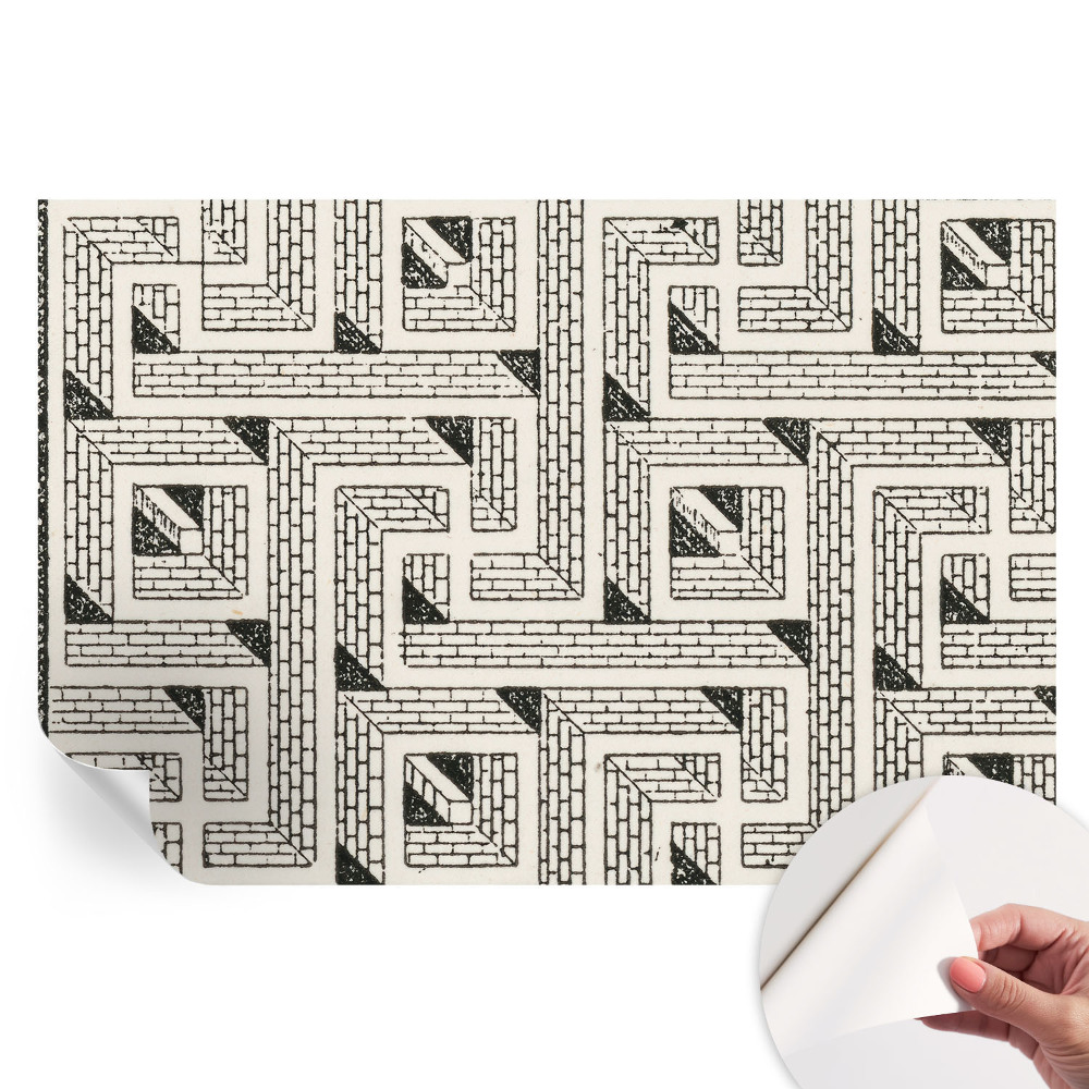 Fototapet autoadeziv Labirint de cărămidă