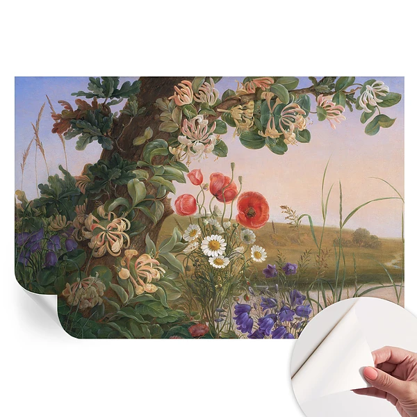 Fototapet autoadeziv pentru dormitor Idilă florală