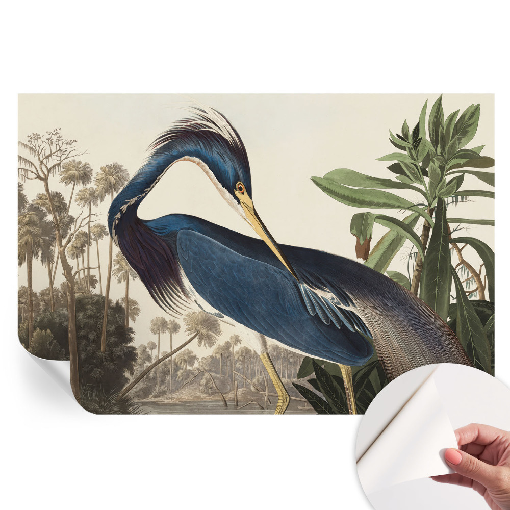 Fototapet modern pentru sufragerie cu design de natură exotică