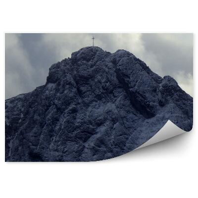 Fototapet pentru perete Giewont Cross Zăpadă De Iarnă Munții Tatra Nori