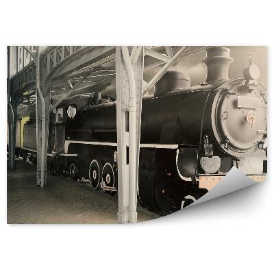 Fototapet pentru perete Locomotivă veche cu aburi în muzeu