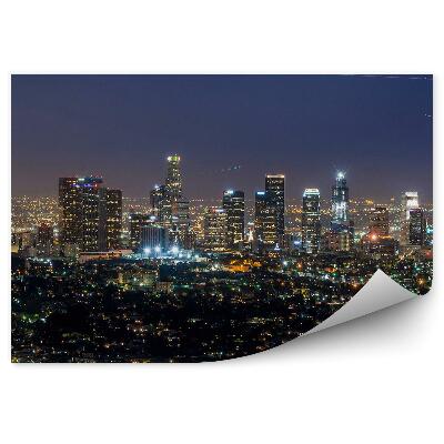 Fototapet pentru perete Vedere Aeriană A Luminilor De Noapte Din Los Angeles