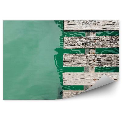 Fototapet perete Pod De Lemn Vedere La Lac