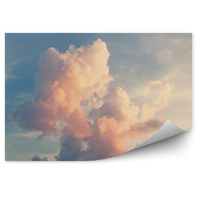 Fototapeta Różowe chmury na niebieskim niebie