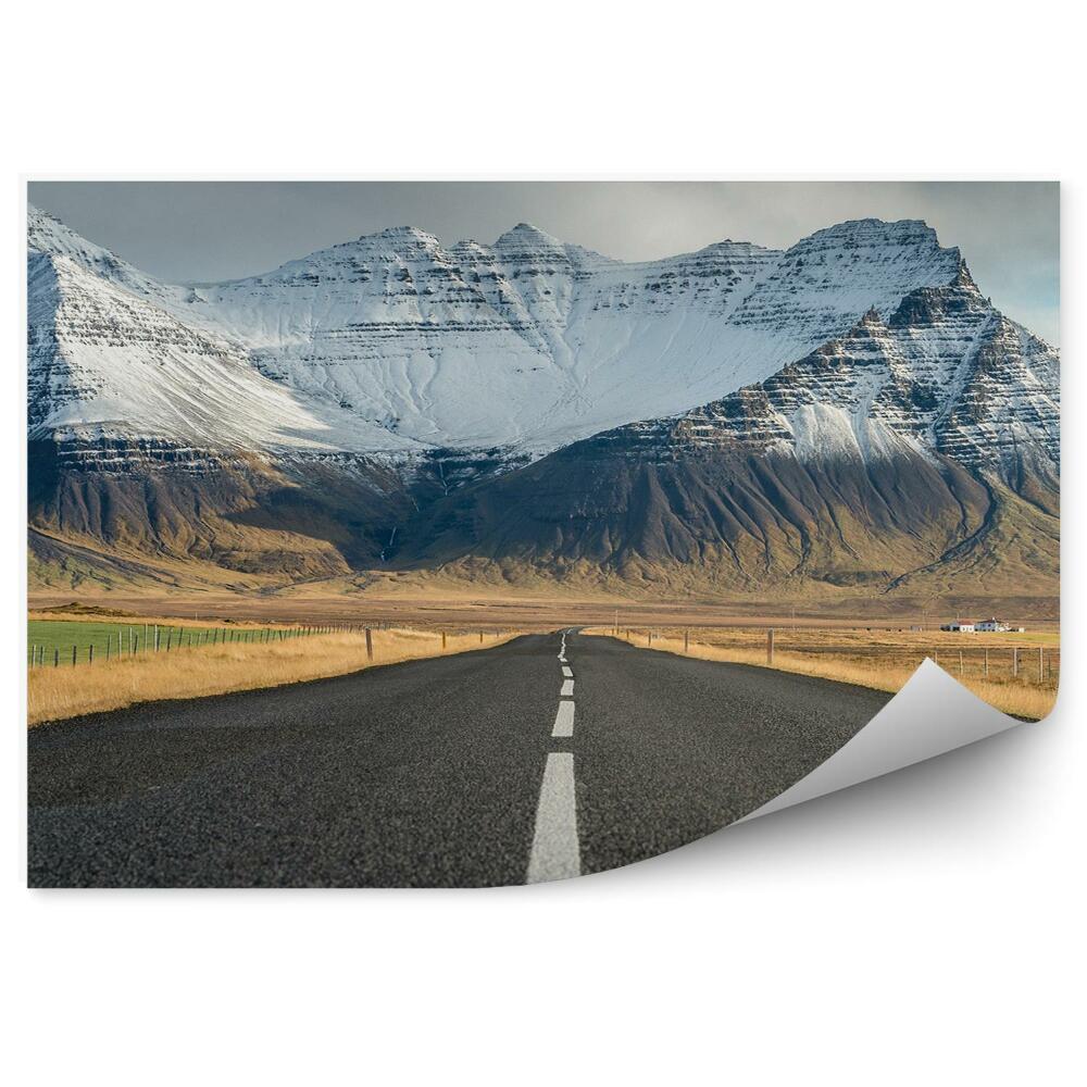 Fototapet perete Drum De Munte Nori De Zăpadă