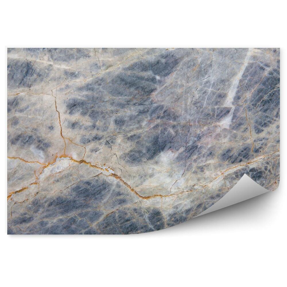 Fototapet vintage Marmură Închisă La Culoare Cu Venatură Portocalie