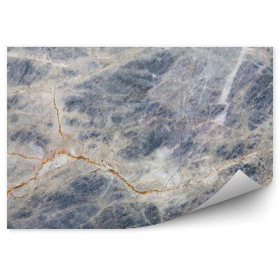 Fototapet vintage Marmură Închisă La Culoare Cu Venatură Portocalie