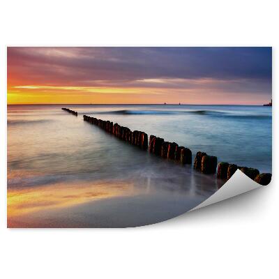 Decor fototapet Apus Peste Plaja Mării Baltice