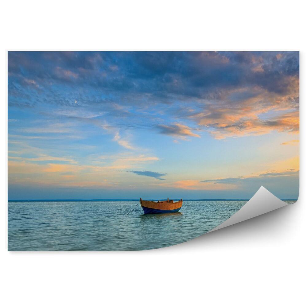 Decor fototapet Barcă Marea Baltică Cer Nori Vedere Apus De Soare