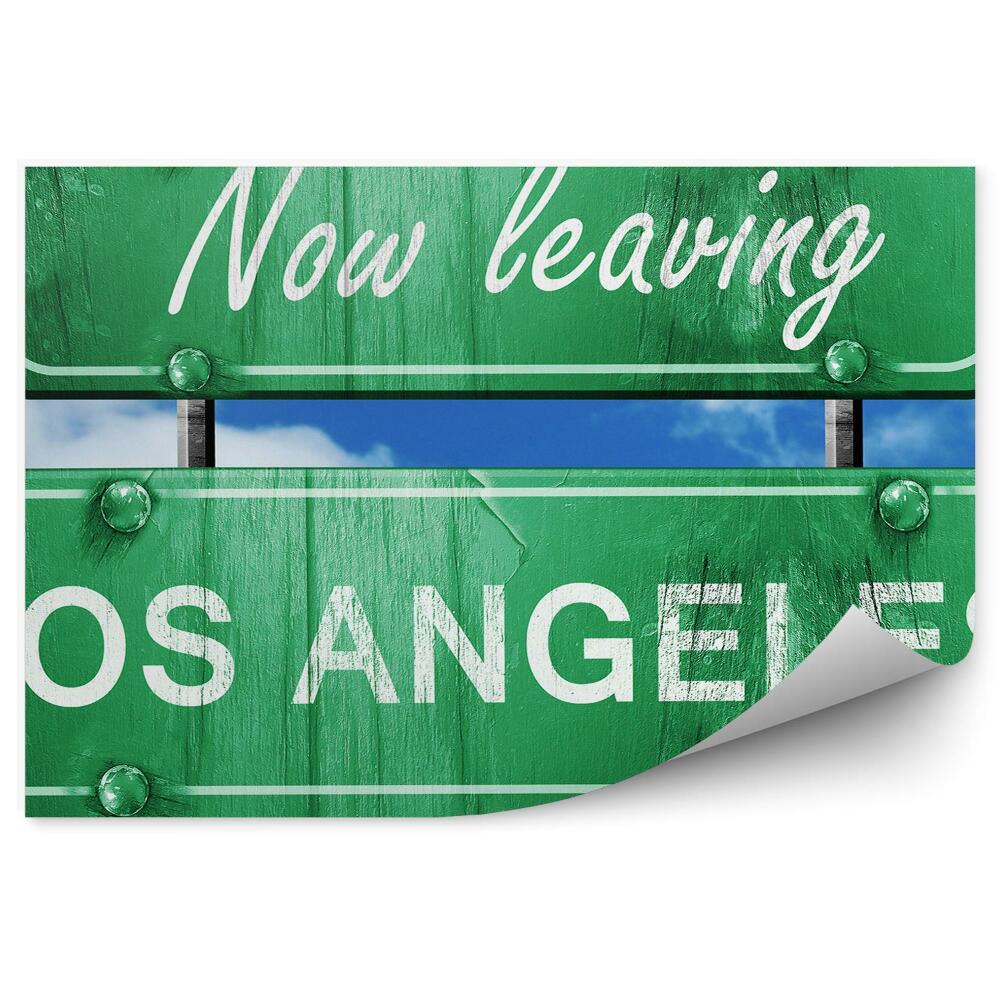 Decor fototapet Verde Los Angeles Semn Rutier Cer Nori