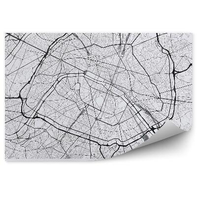 Fototapet Harta orașului Paris Franța