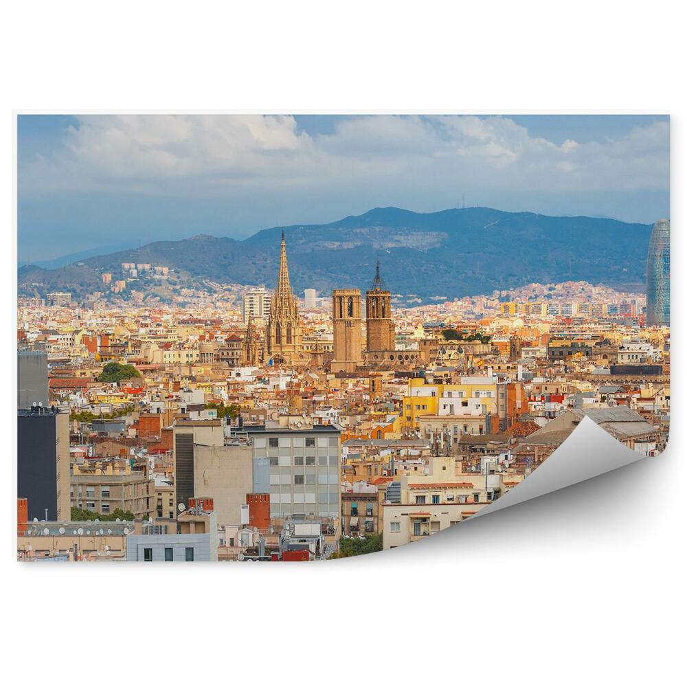 Fototapet pentru perete Vedere Aeriană Barcelona