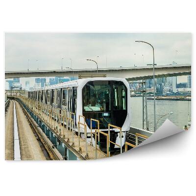 Fototapet perete Japonia Tokyo tren de mare viteză transport apă oraș